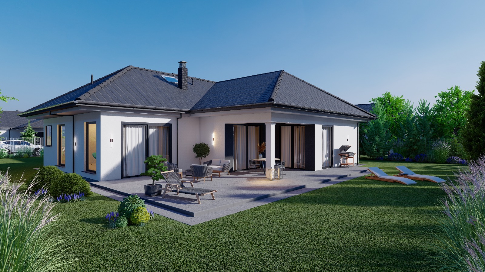 Wizualizacja kuchni – jadalnia